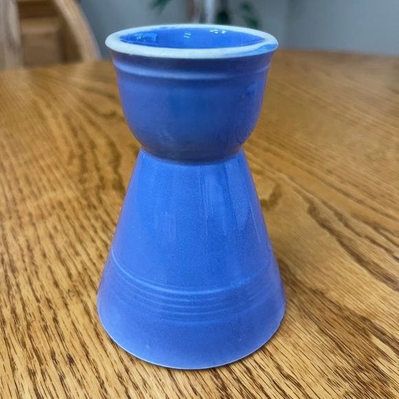 Homer Laughlin Harlequin Fiesta Other - Vintage Homer Laughlin Harlequin Fiesta Double Egg Cup Mauve Blue Reversable